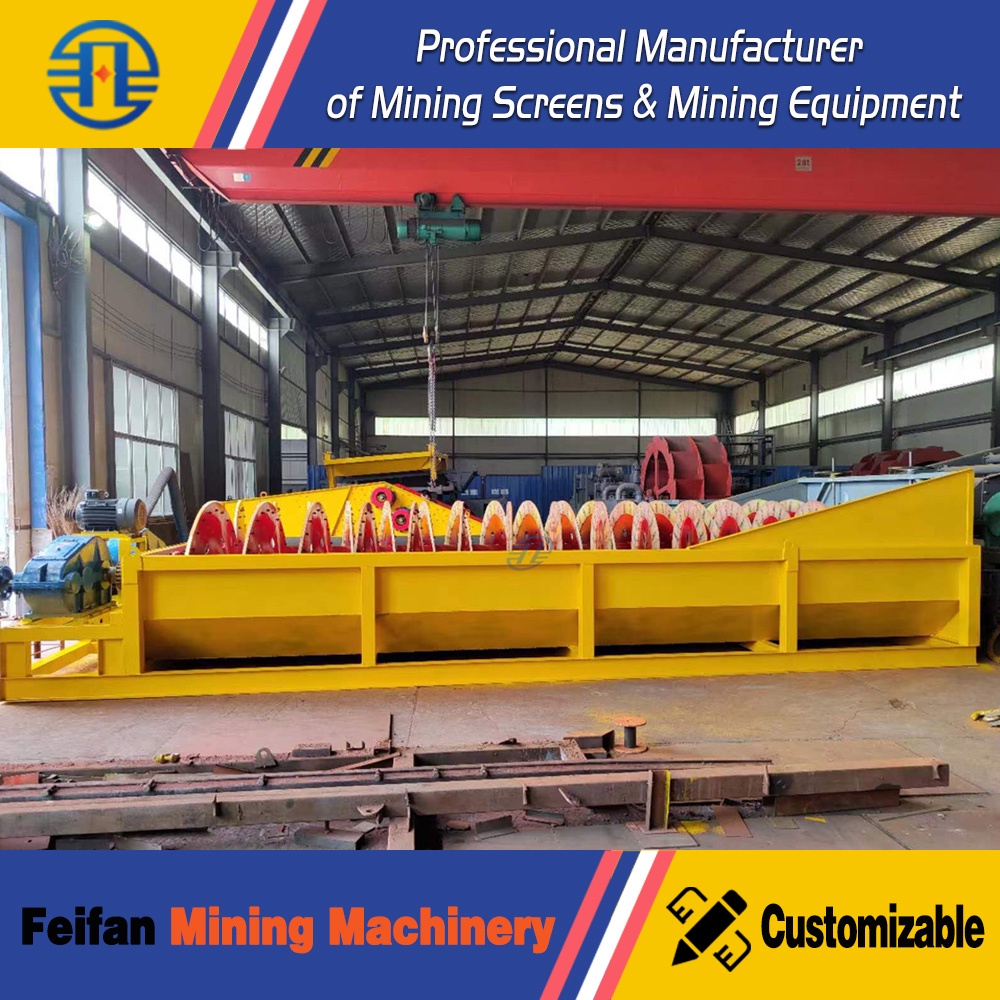FEIFAN FG10 Fine Sand Recovery Low Water Consumption Equipment for Silica Sand Processing and Durable Continuous Operation Spiral Sand Washer