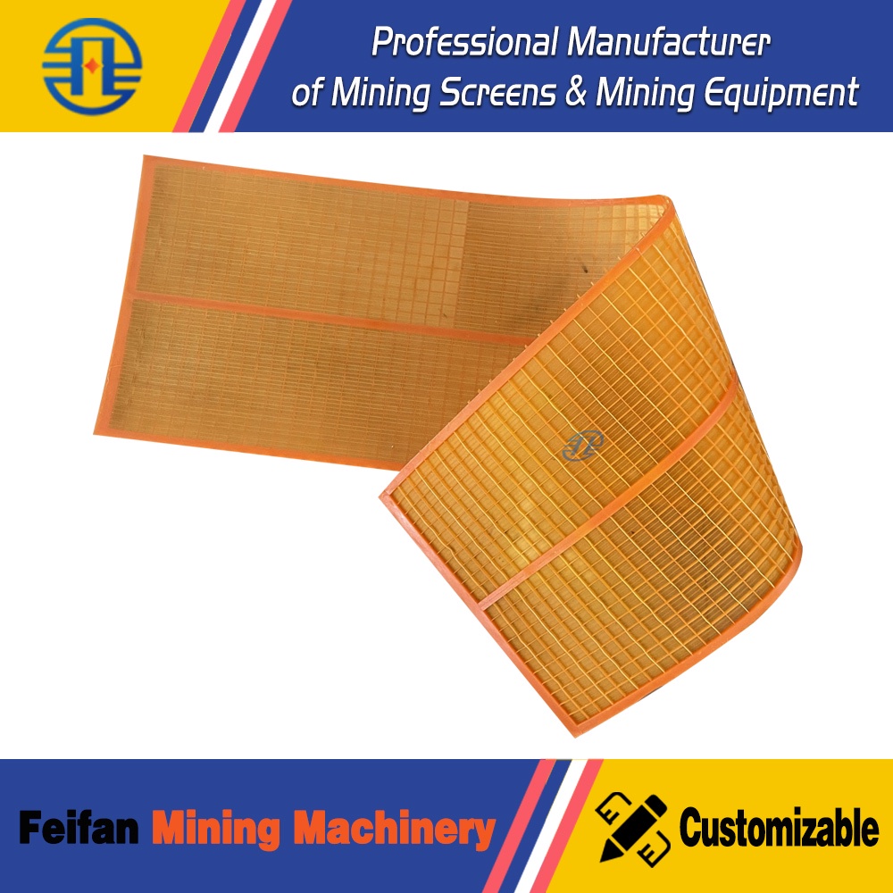 applied for fine particle separation in industrial wet ore grading lines High Frequency PU Screening Mesh Polyurethane