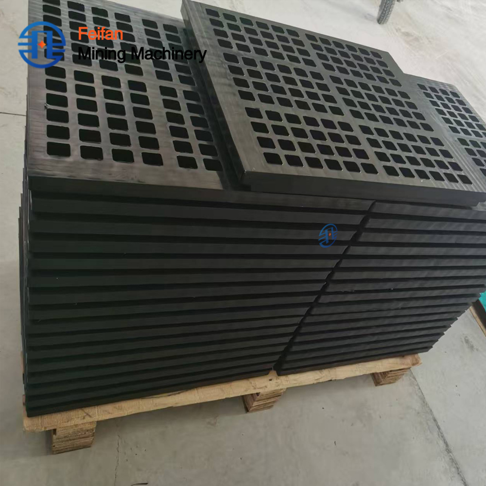 locking screen beams tightly using sturdy steel cord reinforced structure peripheral wrapping craft Rubber Screen Mesh