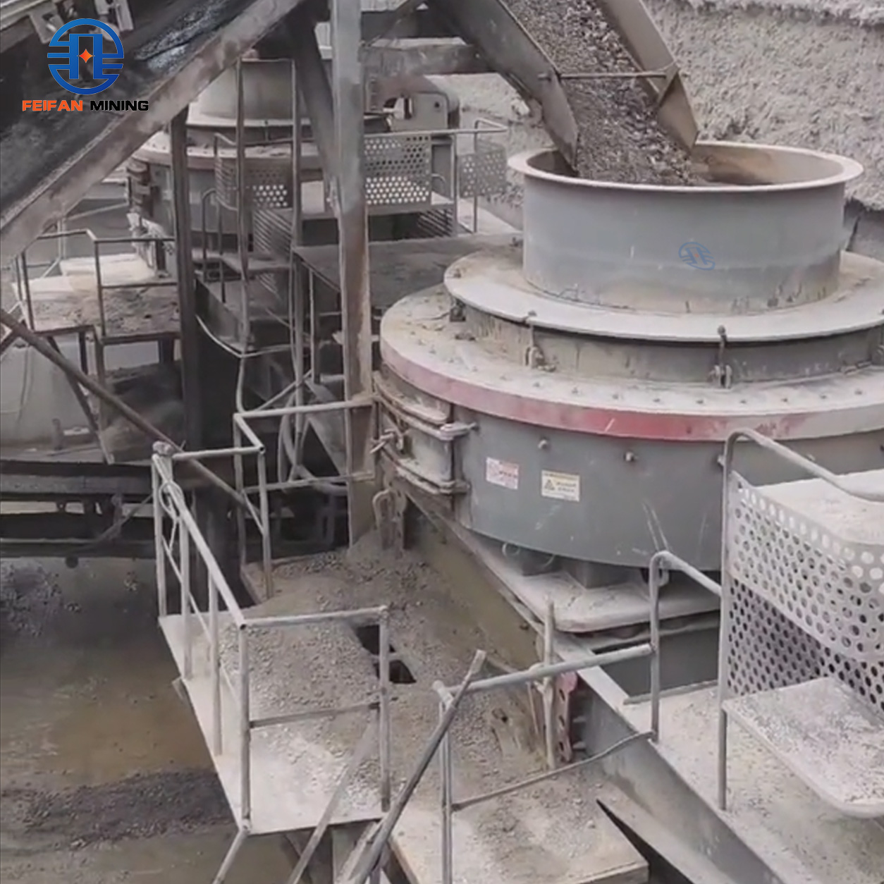 OEM Low Operation Cost VSI-6000 With Closed Rotor And Annular Liner For Old Mine Waste Recovery And Asphalt Aggregate Machine