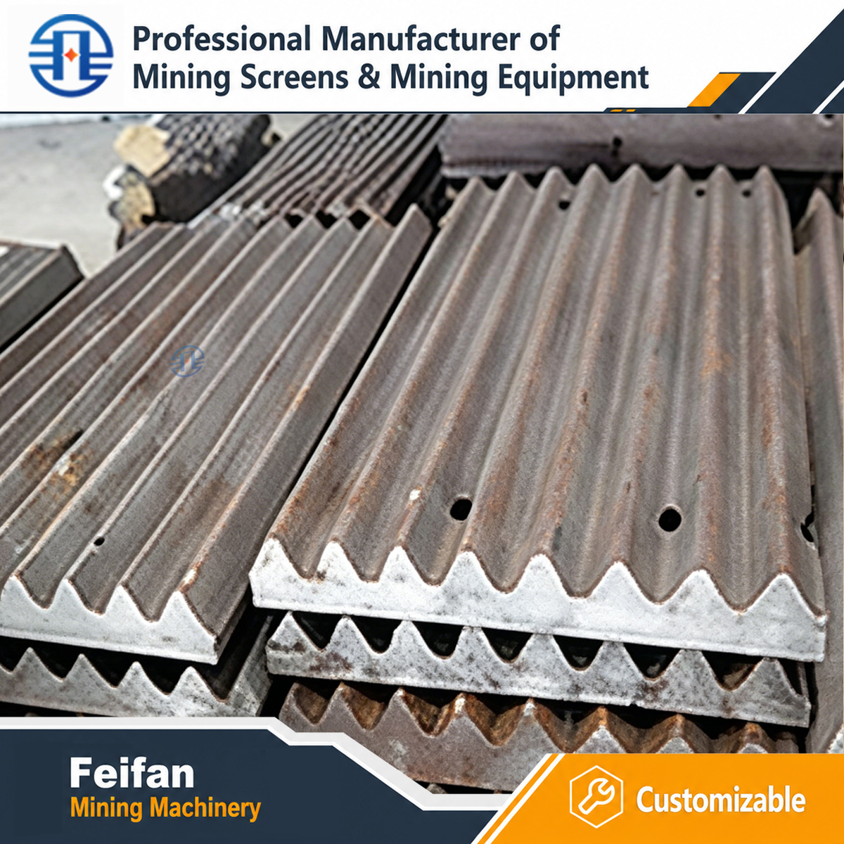 FEIFAN OEM Crusher Spare Parts Rotor Assembly Main Shaft Bearing Housing For Jaw Cone Impact Crusher Machine