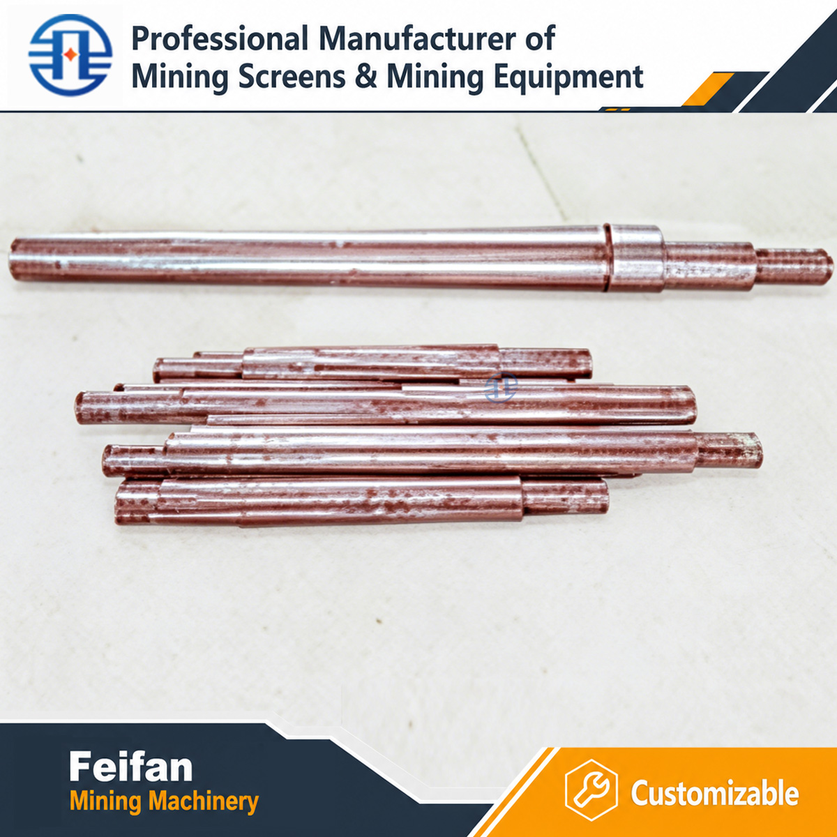 FEIFAN OEM Crusher Spare Parts Rotor Assembly Main Shaft Bearing Housing For Jaw Cone Impact Crusher Machine