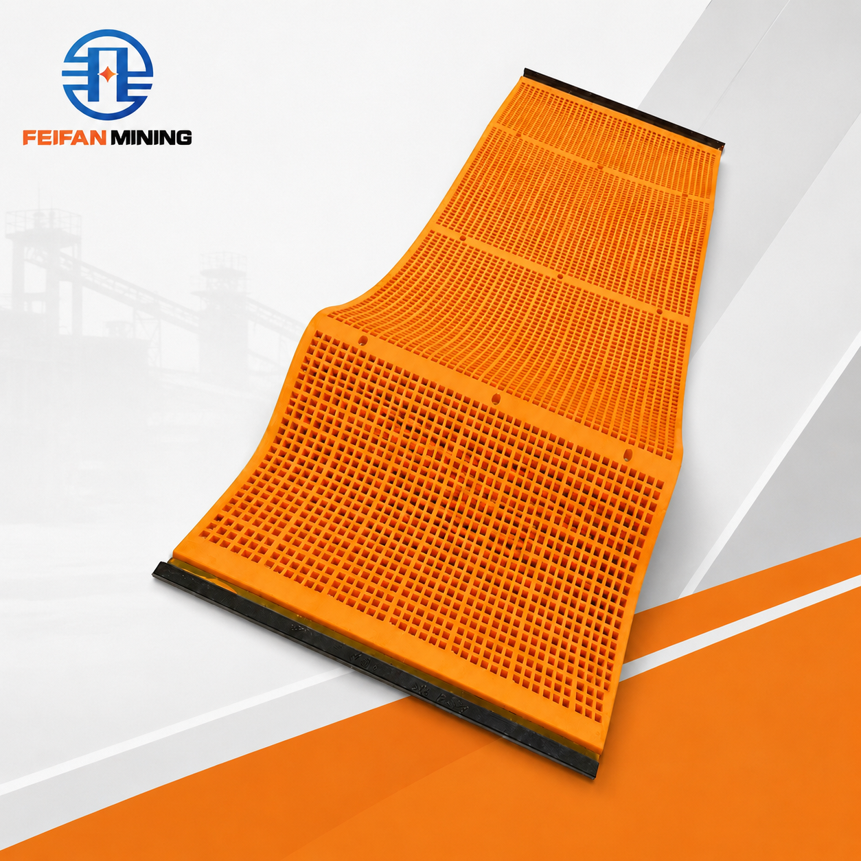 FEIFAN OEM Anti Clogging PU Panel for Wet Sand Washing and Aggregate Screening Polyurethane Screen Mesh