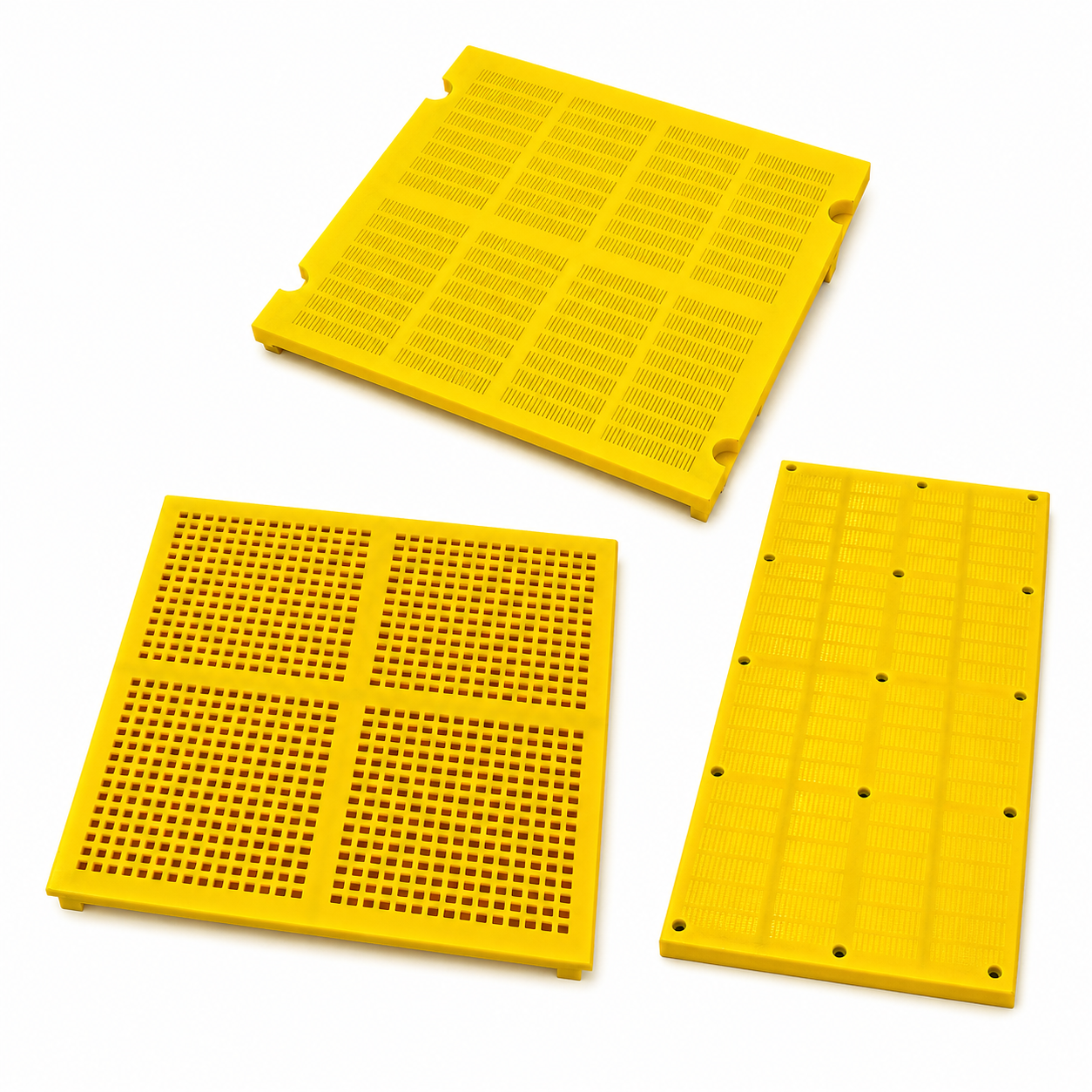 FEIFAN OEM Self Cleaning Flexible Panel for High Moisture Sand and Gravel Polyurethane Vibrating Screen Panel