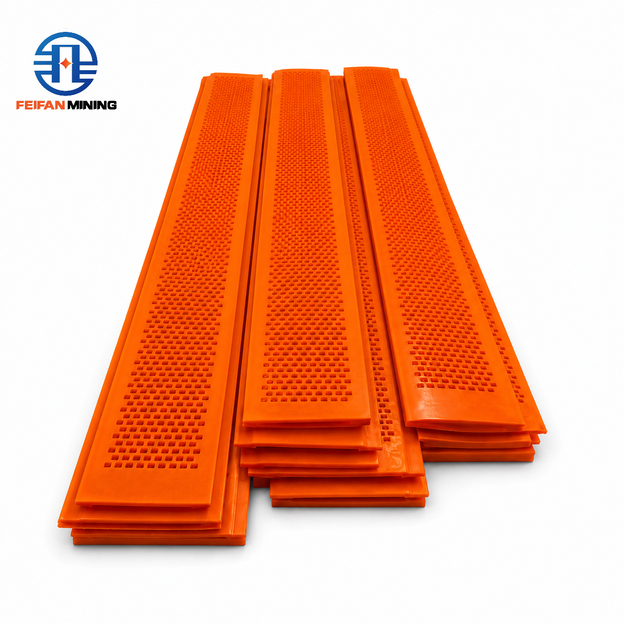 FEIFAN OEM Anti Clogging Self Cleaning Polyurethane Screen Panel for Wet Sand Washing Mining Aggregate Screening Media