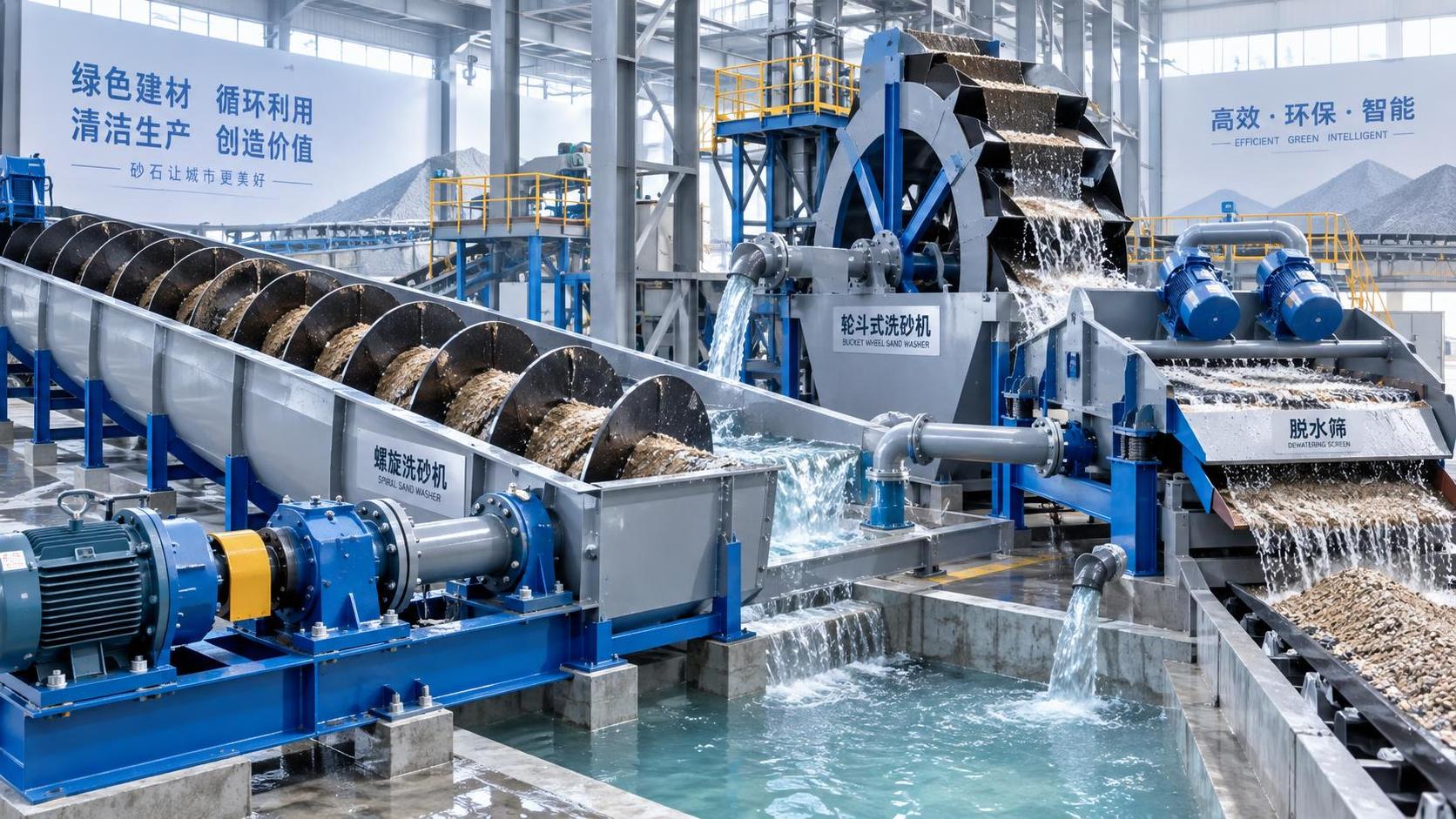 Maintenance Demands of Spiral Sand Washers Compared with Wheel Type Units