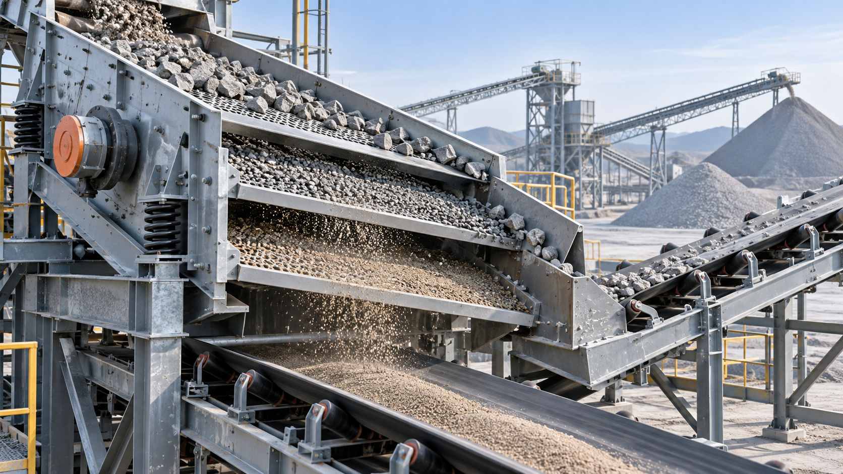 How a Vibrating Screen Separates Material by Size, Motion, and Deck Design
