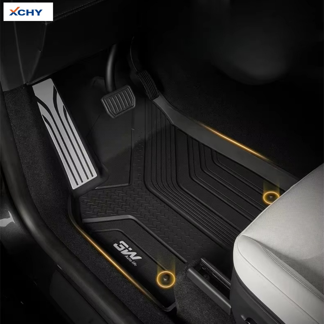 Alfombrillas de piso impermeables de TPE 3D de ajuste personalizado 3W para coche (4 piezas, 2.5mm de grosor) - Protege el interior del coche