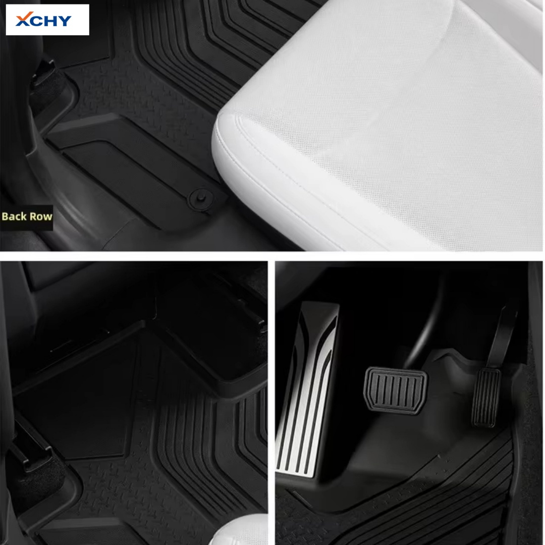 Alfombrillas de piso impermeables de TPE 3D de ajuste personalizado 3W para coche (4 piezas, 2.5mm de grosor) - Protege el interior del coche