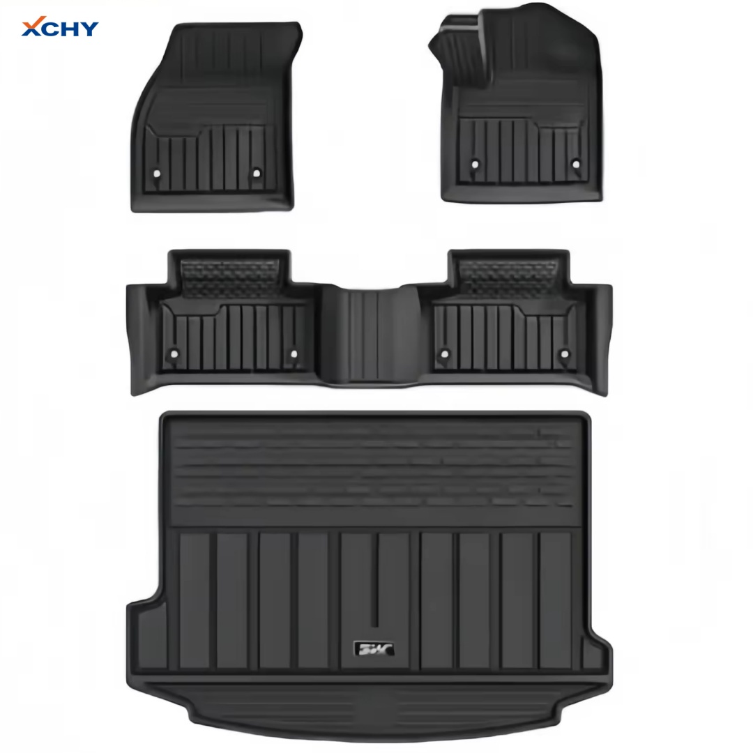 Alfombrillas de piso impermeables de TPE 3D de ajuste personalizado 3W para coche (4 piezas, 2.5mm de grosor) - Protege el interior del coche