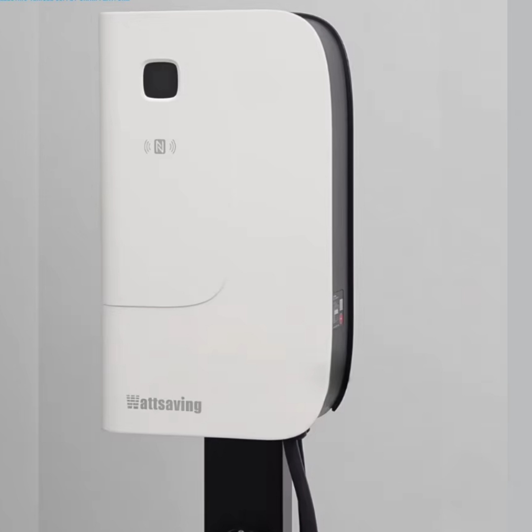 Wattsaving HQ30 Neo 30kW 80A 380V Cargador rápido DC, Caja de carga inteligente montada en la pared con control por App, Adecuado para vehículos eléctricos (Blanco)