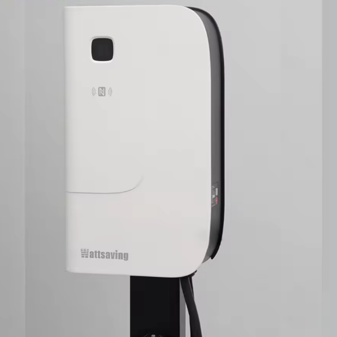 Wattsaving HQ30 Neo 30kW 80A 380V Cargador rápido DC, Caja de carga inteligente montada en la pared con control por App, Adecuado para vehículos eléctricos (Blanco)