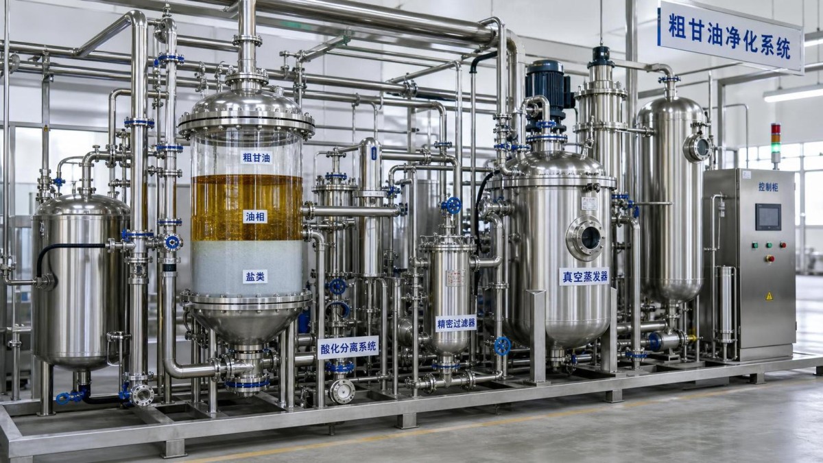 粗製グリセリンの精製:主要不純物とその除去方法 粗製グリセリンの精製:主要不純物とその除去方法