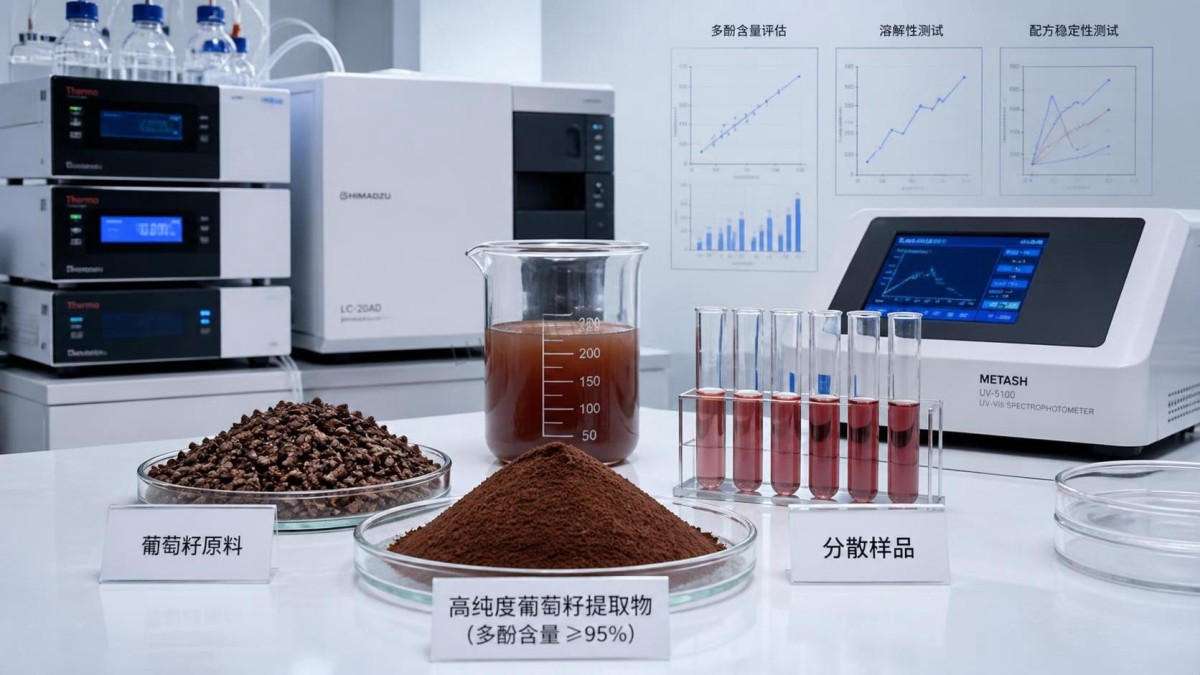 Comment évaluer l’extrait de pépins de raisin pour les produits riches en polyphénols