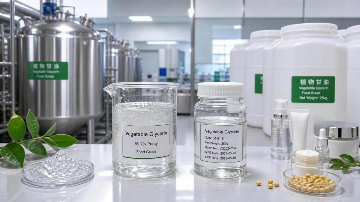 Glicerina vegetal en alimentos y cosméticos: qué deben comprobar primero los compradores