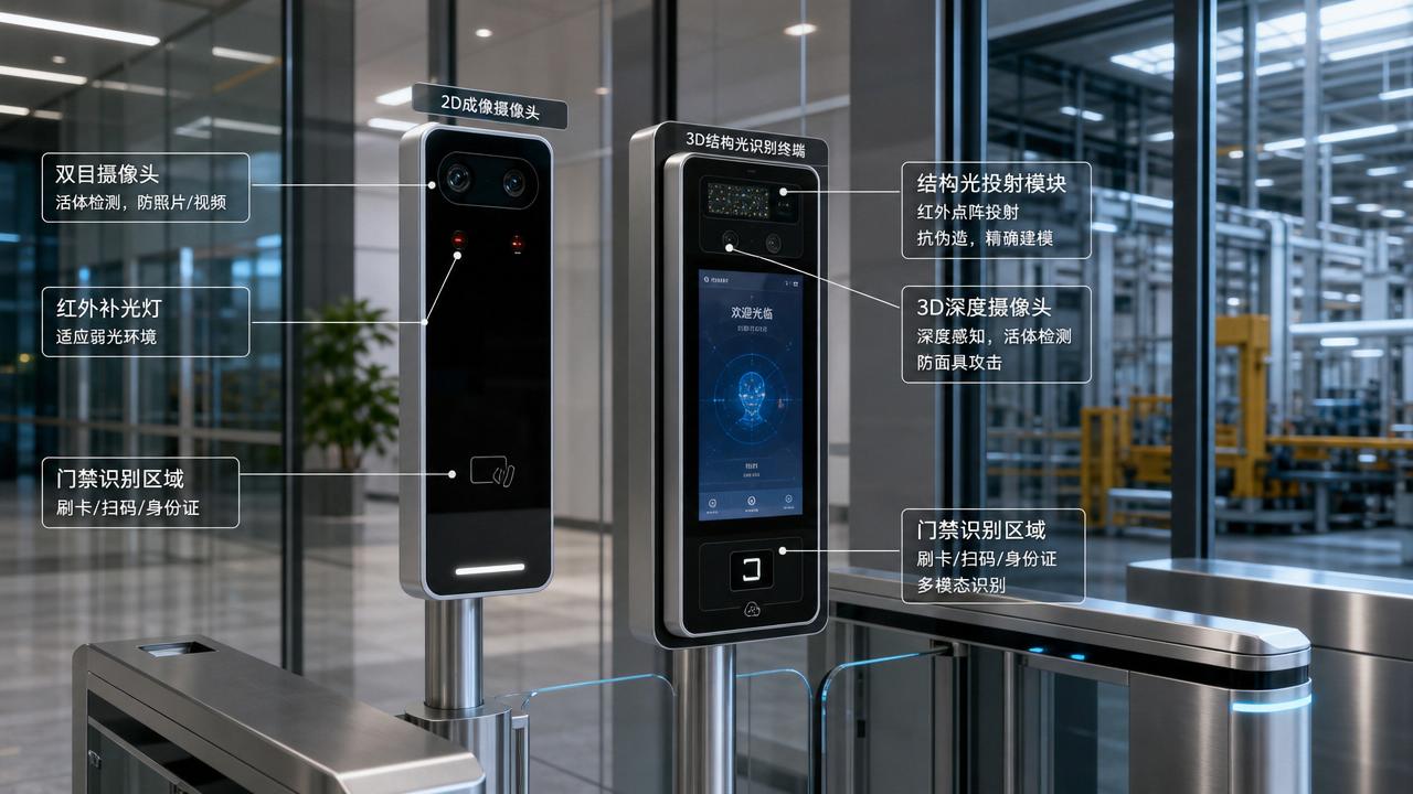 3D Structured Light vs 2D Imaging for Reliable Access Control