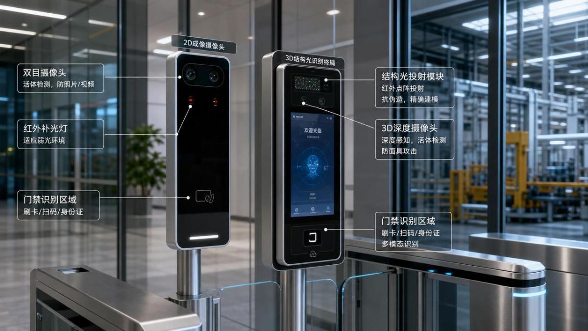 3D Structured Light vs 2D Imaging for Reliable Access Control 3D Structured Light vs 2D Imaging for Reliable Access Control
