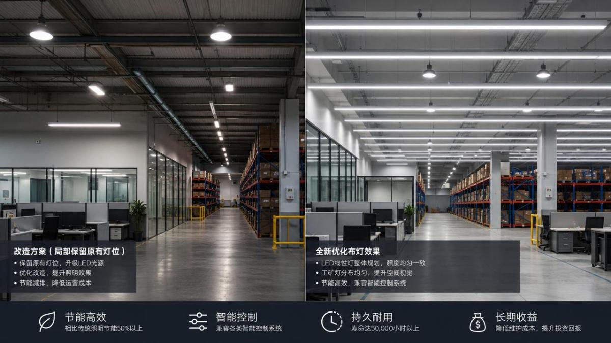 Commercial LED Lighting Costs: Retrofit vs New Install Commercial LED Lighting Costs: Retrofit vs New Install