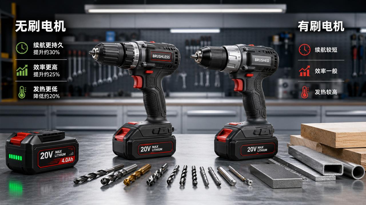 Brushless Drill vs Brushed Drill: Which Delivers Better Runtime?