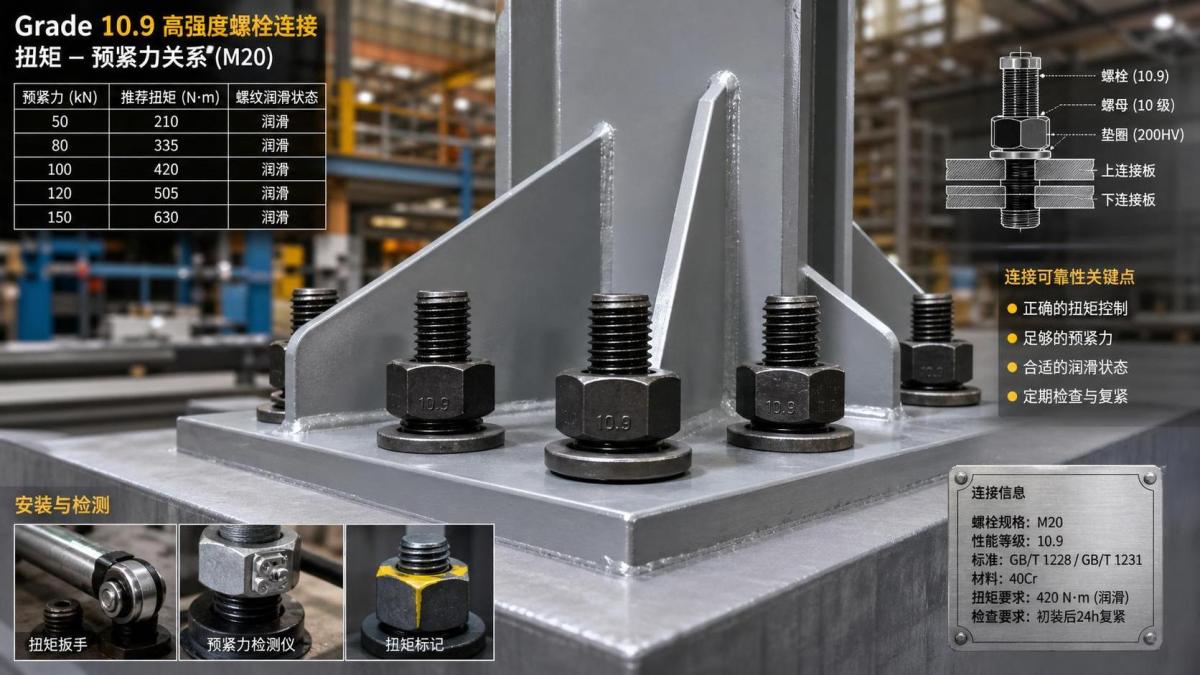 High-Strength Bolts Grade 10.9: Common Selection Mistakes and Load Risks High-Strength Bolts Grade 10.9: Common Selection Mistakes and Load Risks