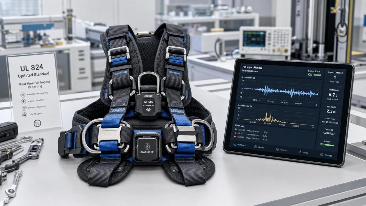 UL 824 Update Adds Real-Time Fall Impact Reporting