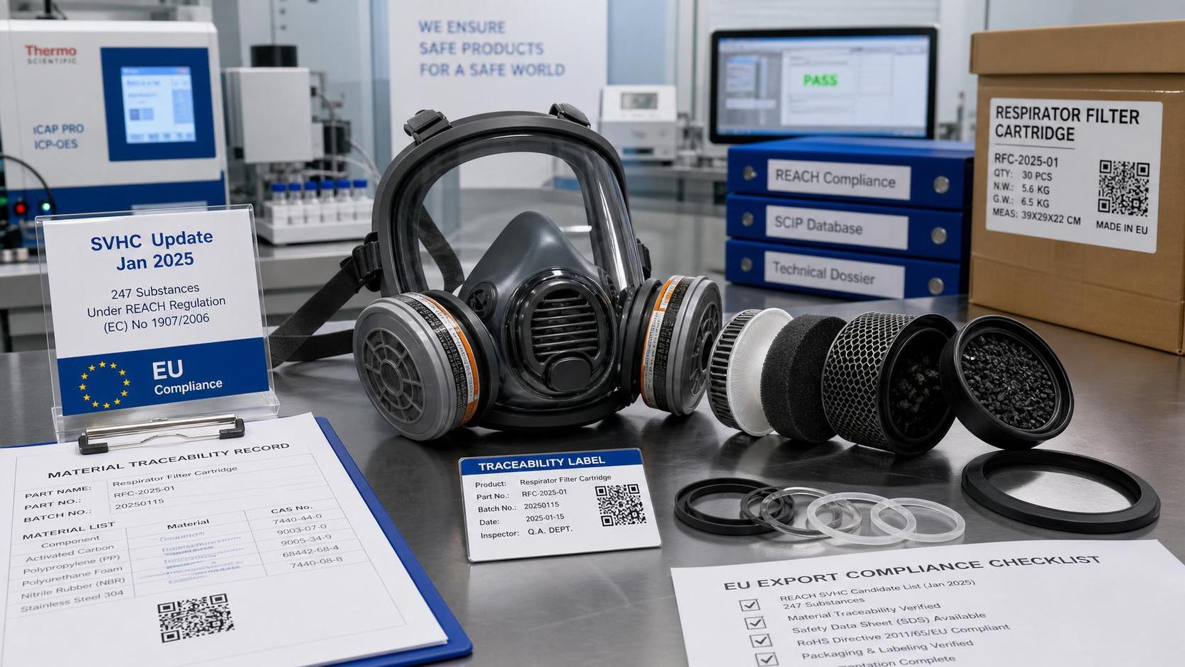 ECHA SVHC Update Tightens Respirator Filter Compliance