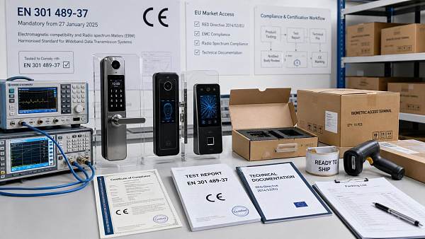 EU Rule Takes Effect: Biometric Access Devices Need EN 301 489-37