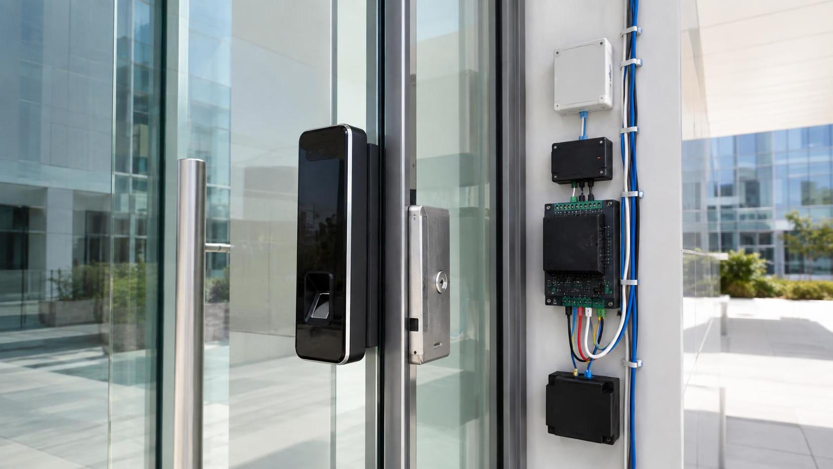 Is smart access control hardware compatible with biometric door systems?