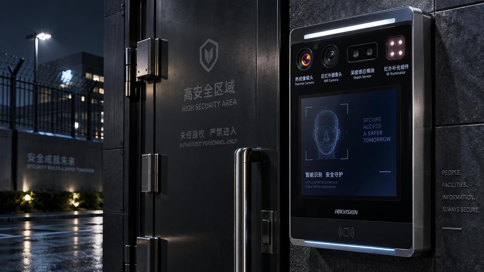 Can thermal facial recognition access control work in complete darkness?