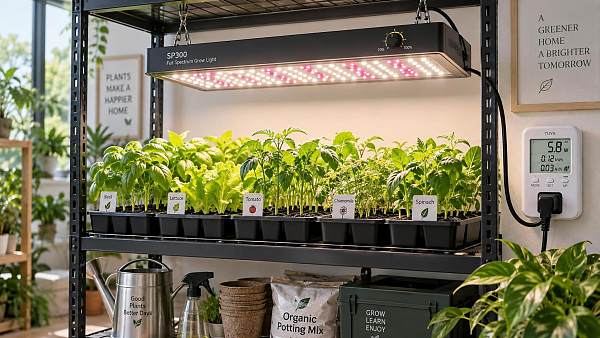 Do dimmable LED grow lights reduce electricity use at lower settings?