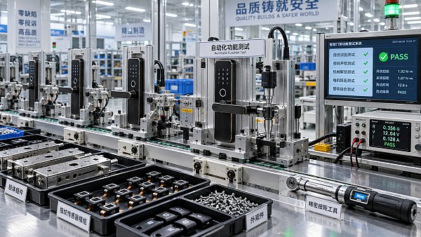 How to audit quality control at a biometric door locks factory