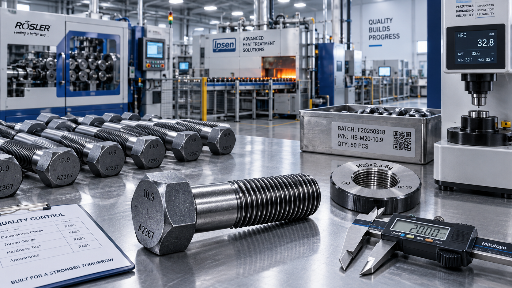 How to qualify a thread rolling fasteners supplier for critical bolts