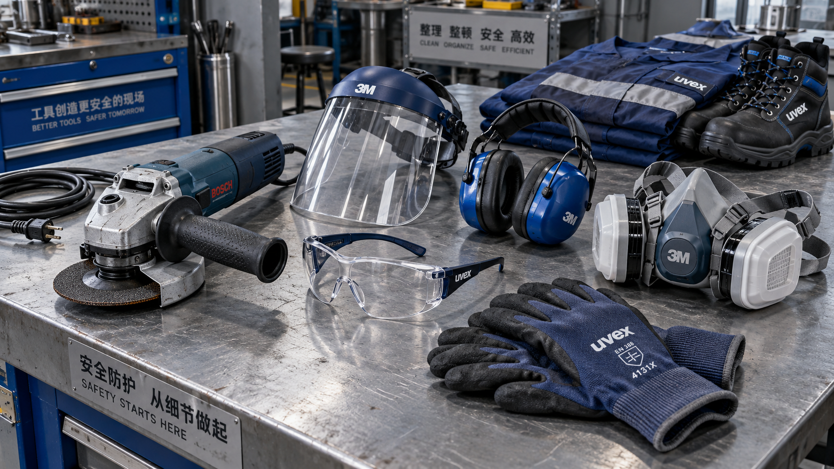 What to include in a PPE checklist before using an angle grinder