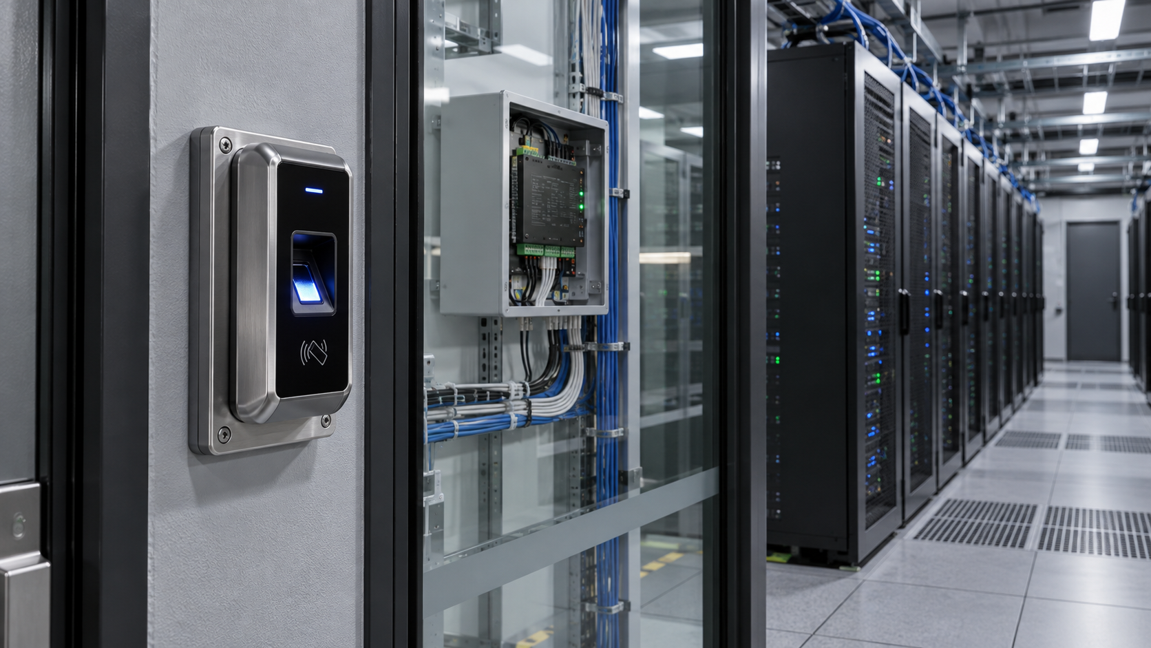 Where do cloud biometric access control systems store biometric data?