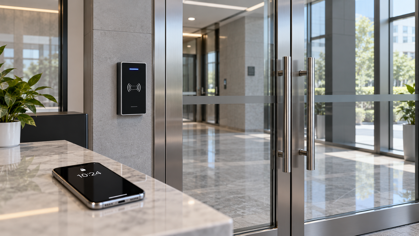 What happens to mobile keyless access control when a phone is lost?