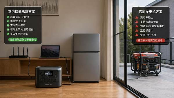 Portable power stations vs gas generators for outages