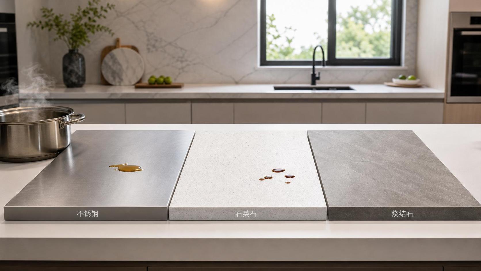 Kitchen Surface Materials Compared: Heat, Stain, and Hygiene