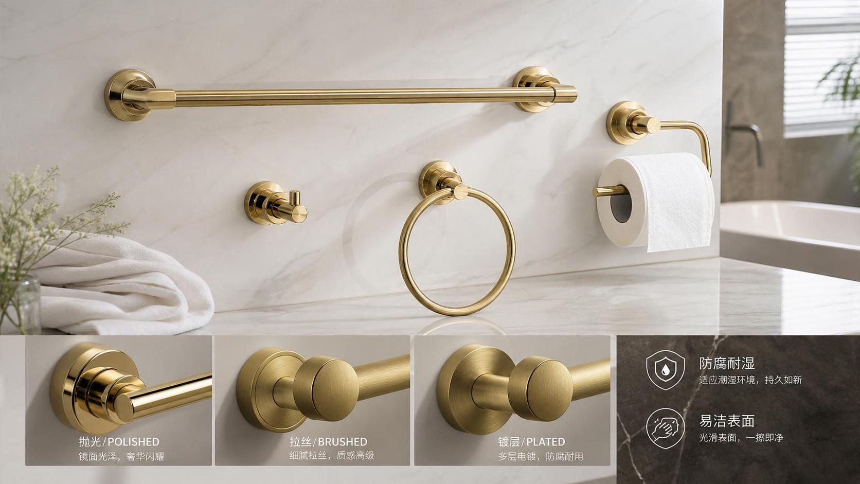 How to Compare Brass Bathroom Accessories for Corrosion, Finish, and Maintenance
