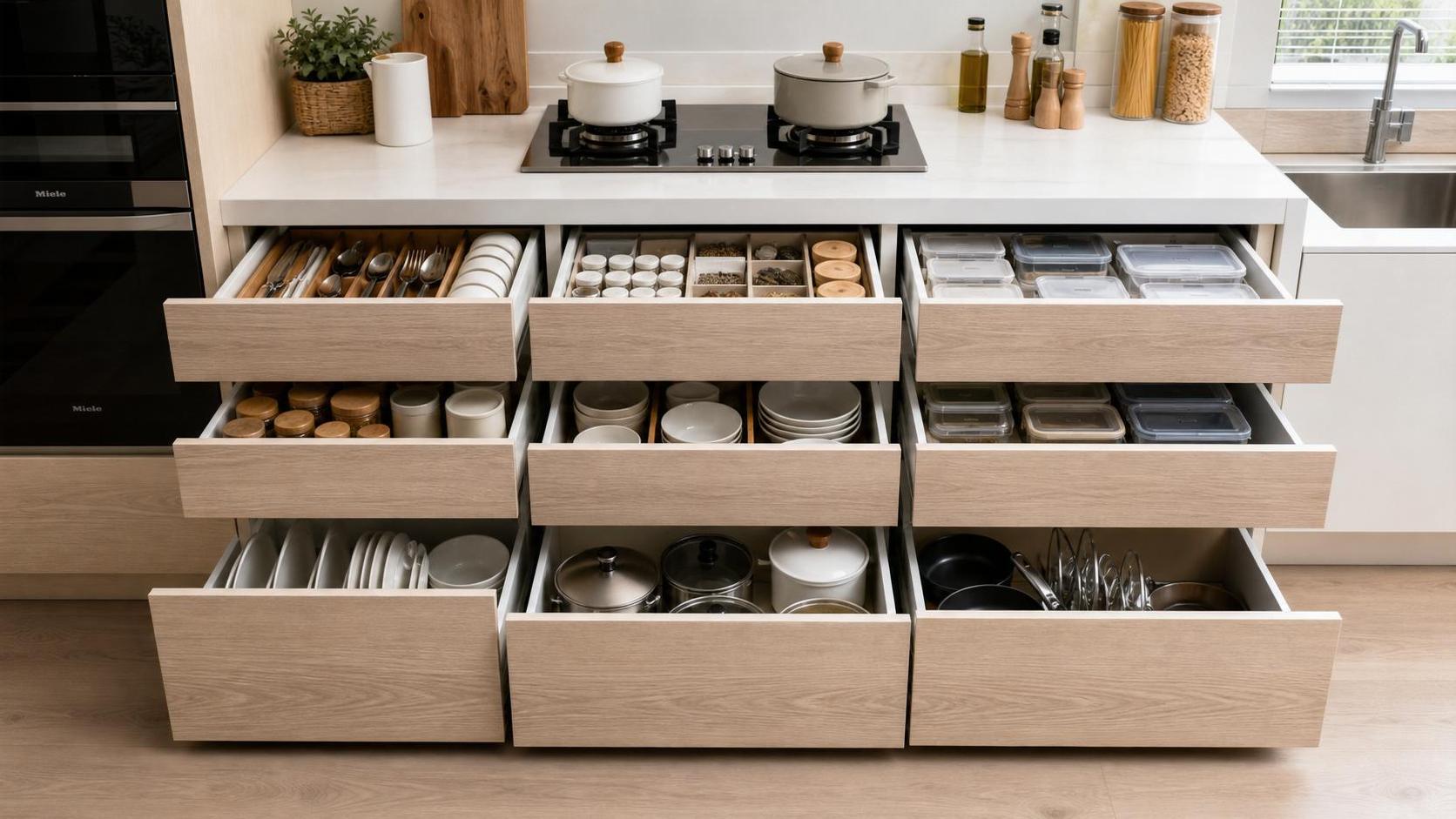 How to Choose a Drawer Kitchen Storage System for Small-Space Efficiency