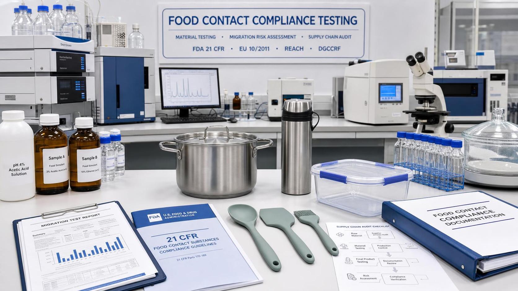 FDA Food Contact Standards Requirements: Key Compliance Risks and Test Points