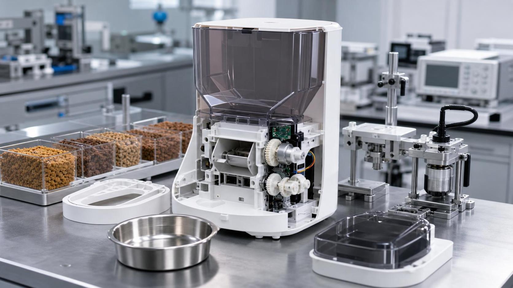 What drives pet product engineering cost in smart feeder development