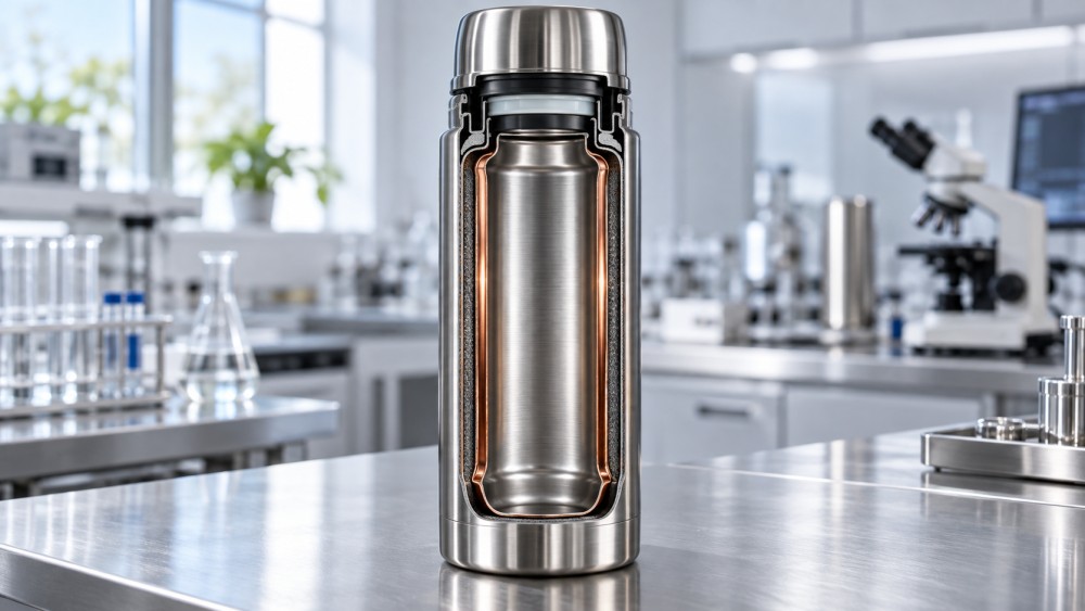 How stainless vacuum flask design affects heat retention