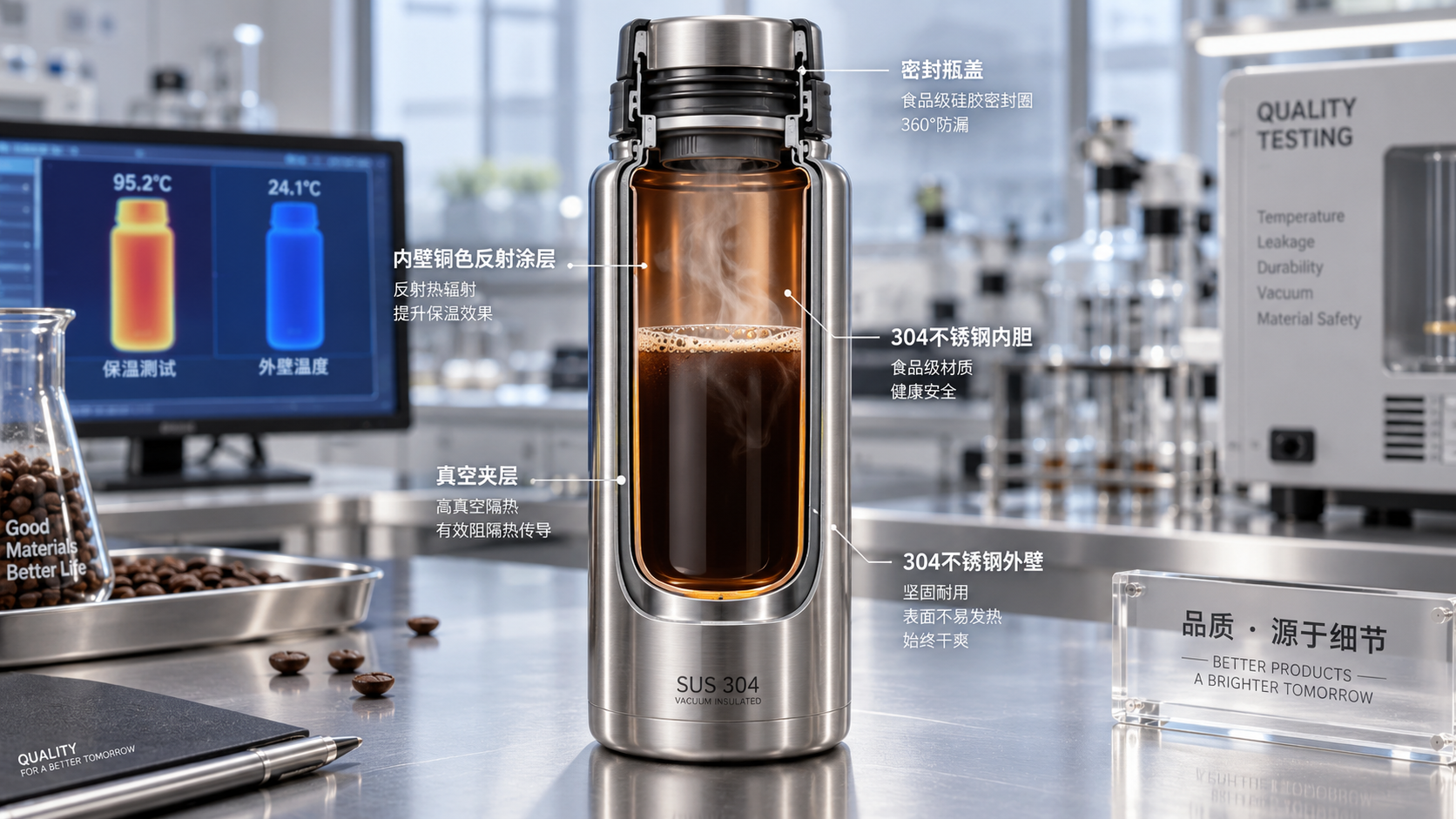 How vacuum insulation design affects drinkware temperature retention