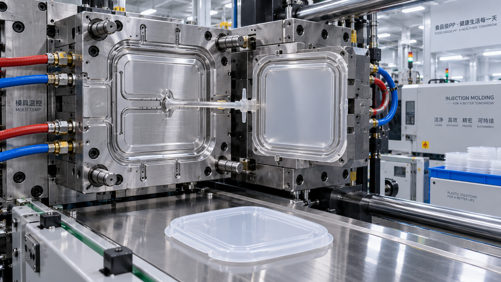 How to prevent flow marks in food-contact PP injection molding