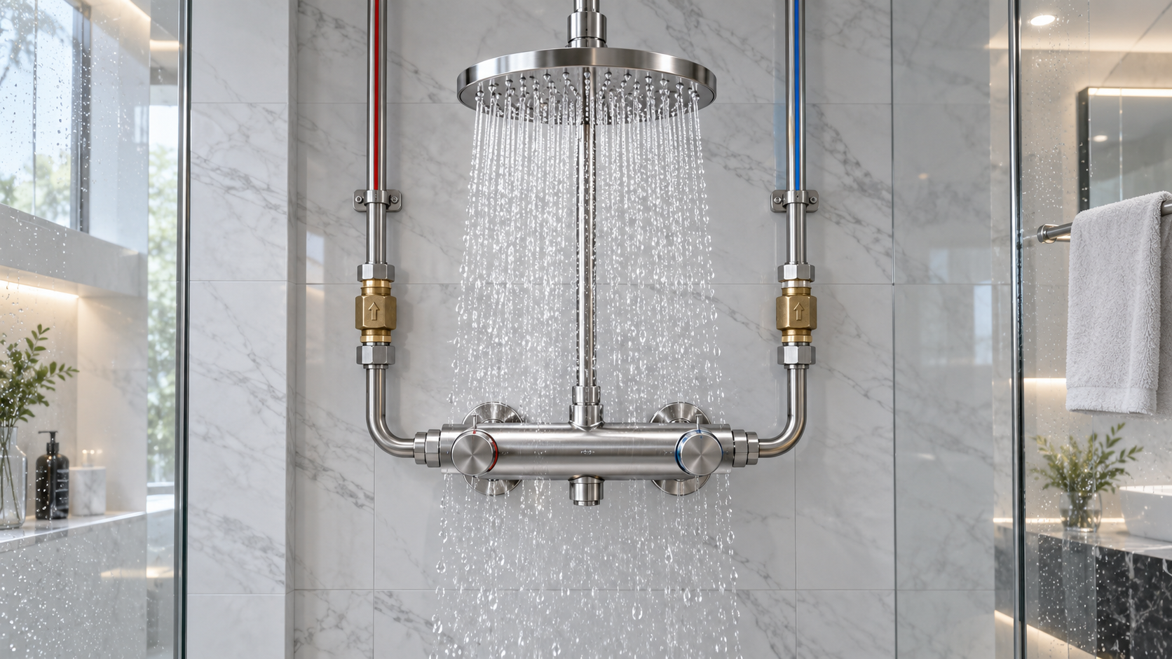How sanitary fittings design affects temperature stability in showers
