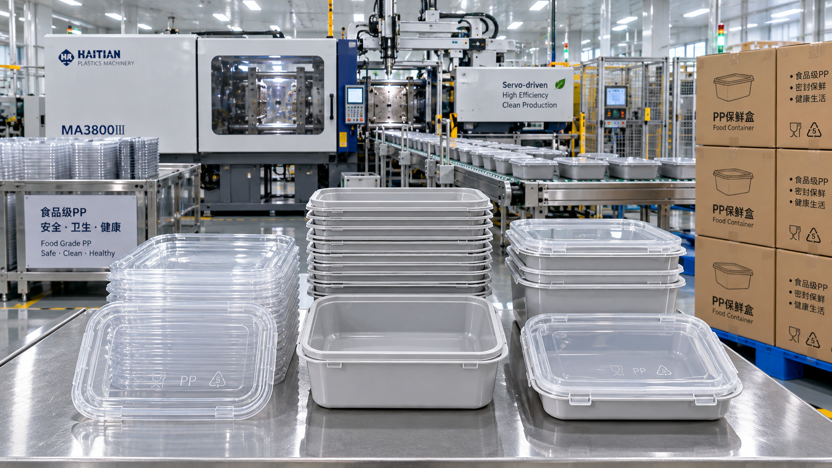What drives food grade PP containers price at wholesale volumes?