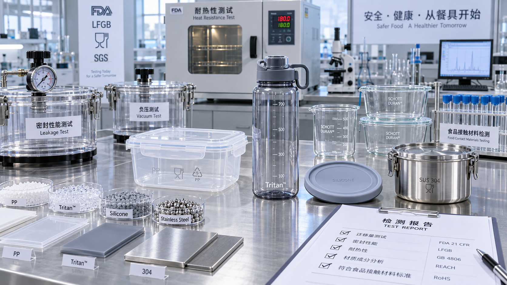 What drives household product certification costs for food containers?