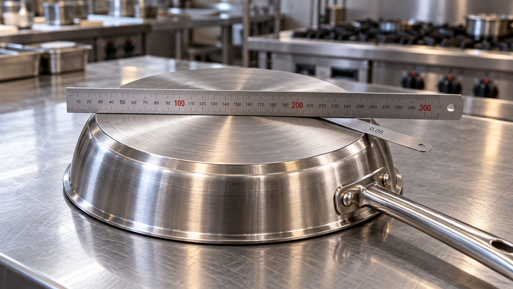 Which stainless steel pans resist warping in restaurant kitchens?