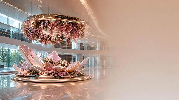 Interactive Kinetic Flower Displays for Mall Atriums: Design Ideas and Control Basics