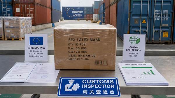 EU Rule Takes Effect: SFX Latex Masks Need EN 14683 and CBAM Declarations